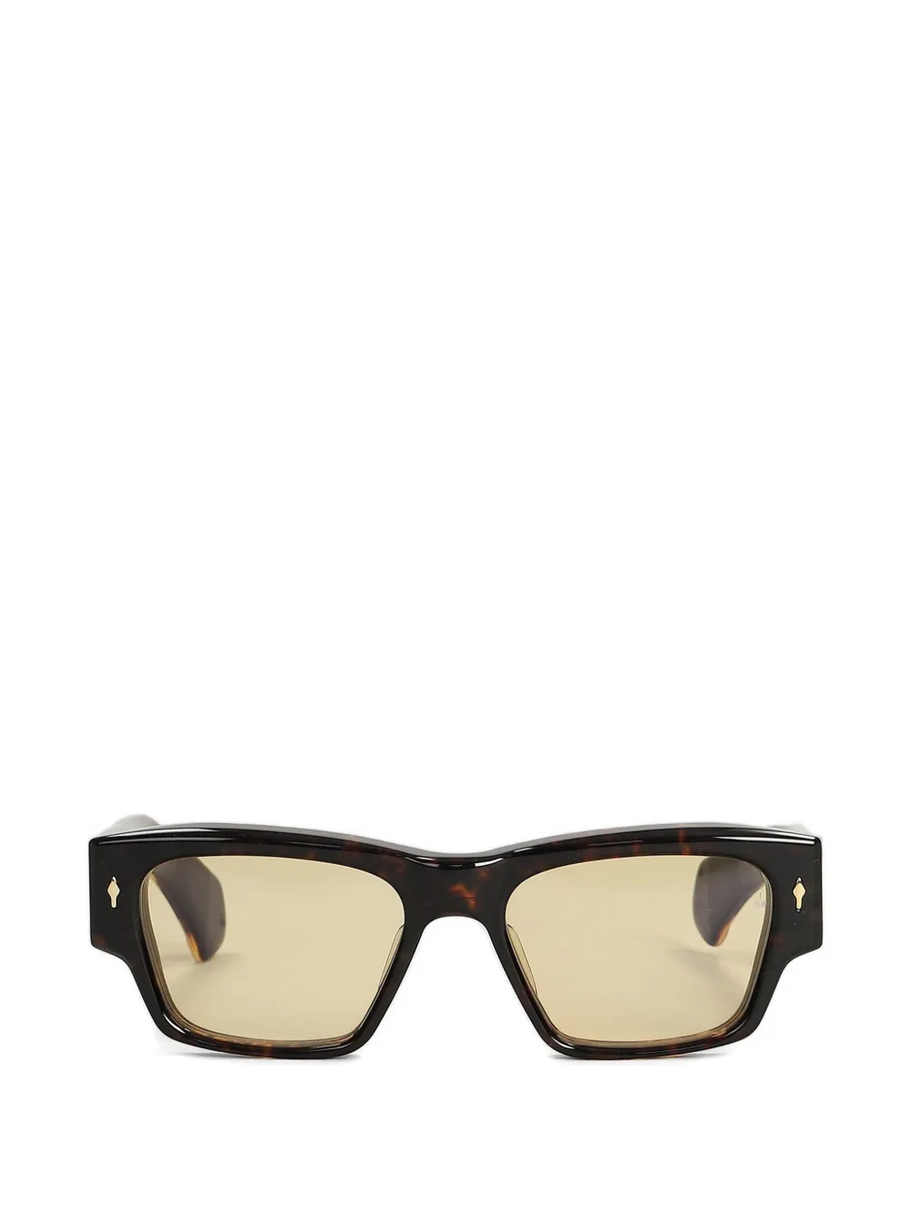 Jacques Marie Mage Zimmerman rectangle-frame sunglasses - Marrone