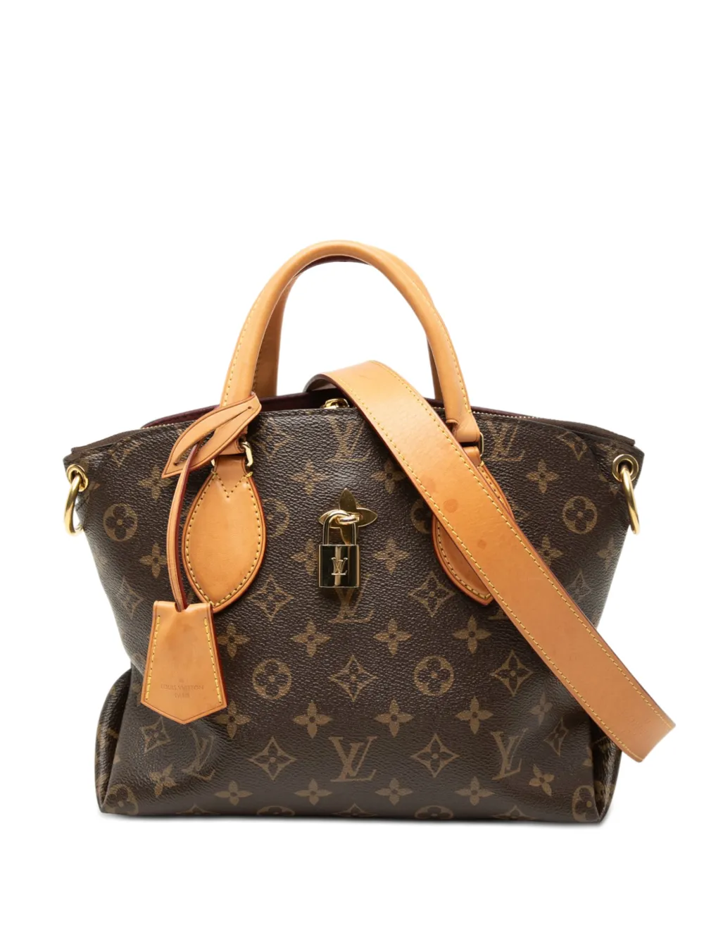 Louis Vuitton Pre-Owned 2019 Monogram Flower Zipped Tote PM satchel - Marrone