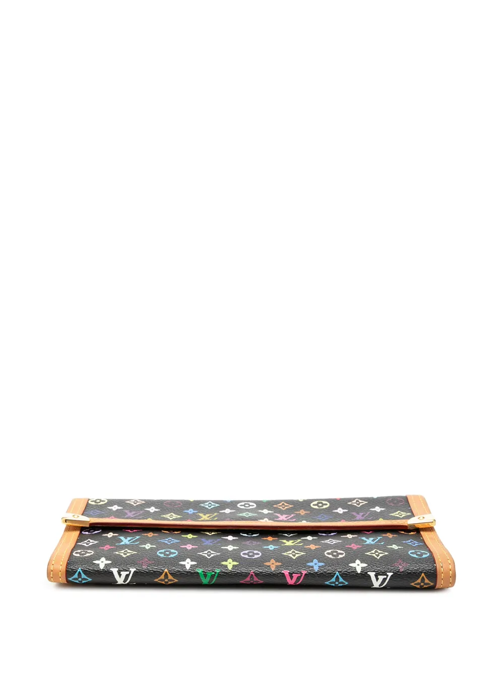  Louis Vuitton Pre-owned 2007 Monogram Multicolore Porte Tresor International Wallet Long Wallets - Noir 