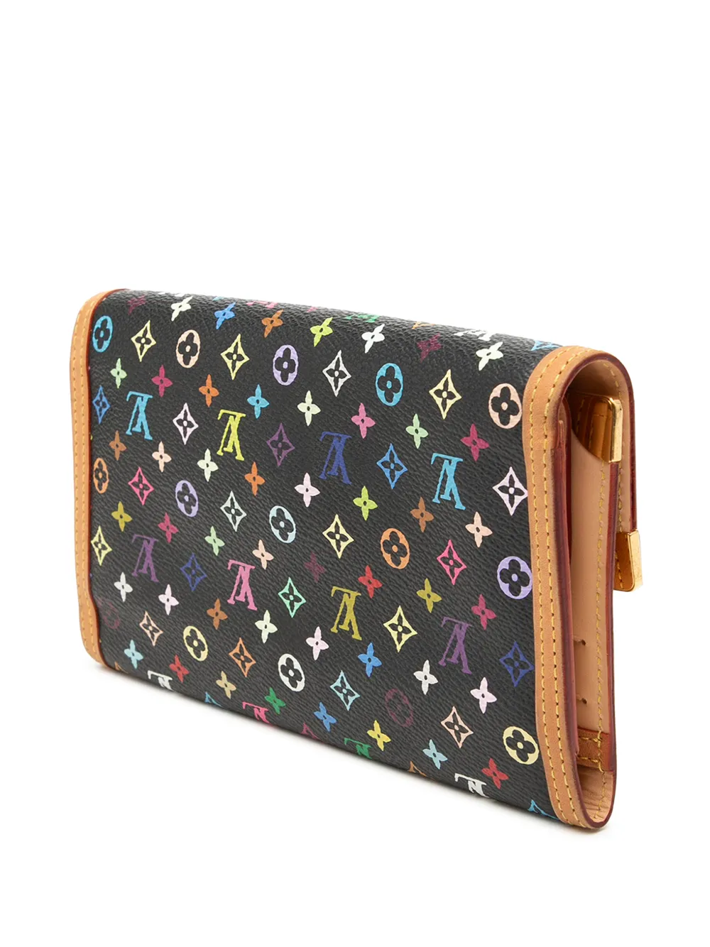  Louis Vuitton Pre-owned 2007 Monogram Multicolore Porte Tresor International Wallet Long Wallets - Noir 