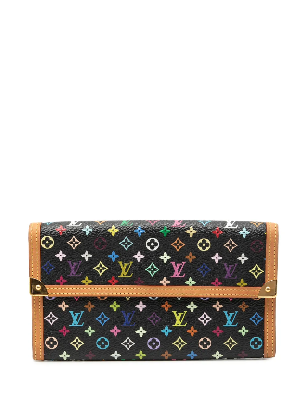 Louis Vuitton Pre-Owned 2007 Monogram Multicolore Porte Tresor International Wallet long wallets - Nero