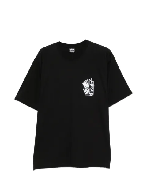 Stüssy dice-print cotton T-shirt
