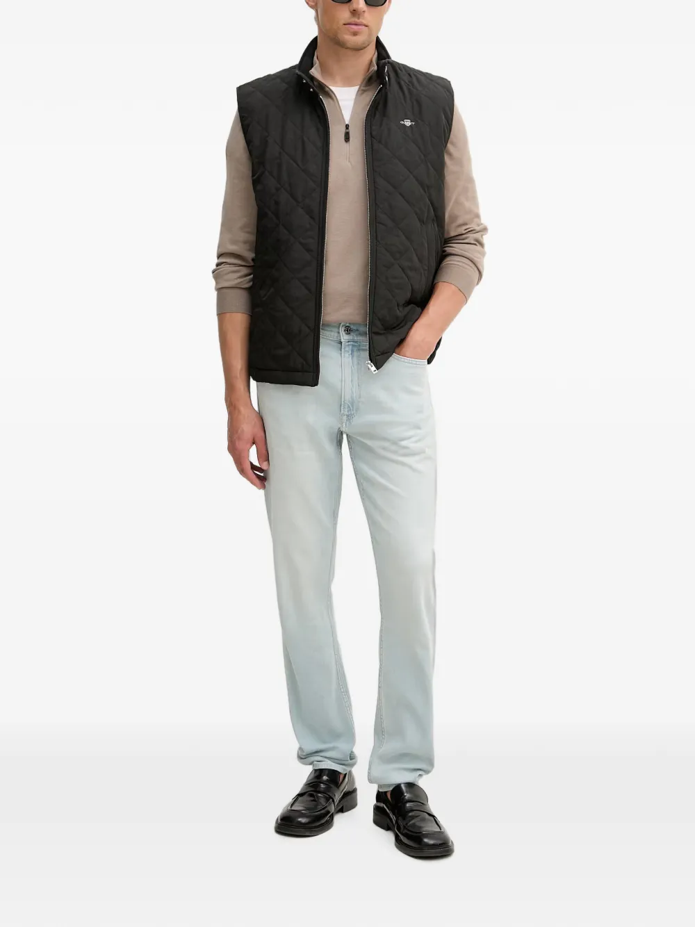 Gant Bodywarmer met gewatteerde afwerking Zwart