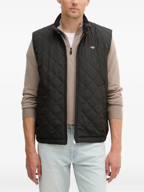 Gant quilted-finish windcheater gilet