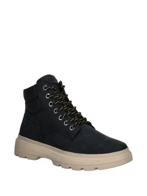 Geox Kids Kiddartah lace-up panelled boots