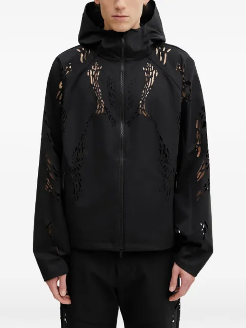 HELIOT EMIL Roan laser-cut hooded jacket