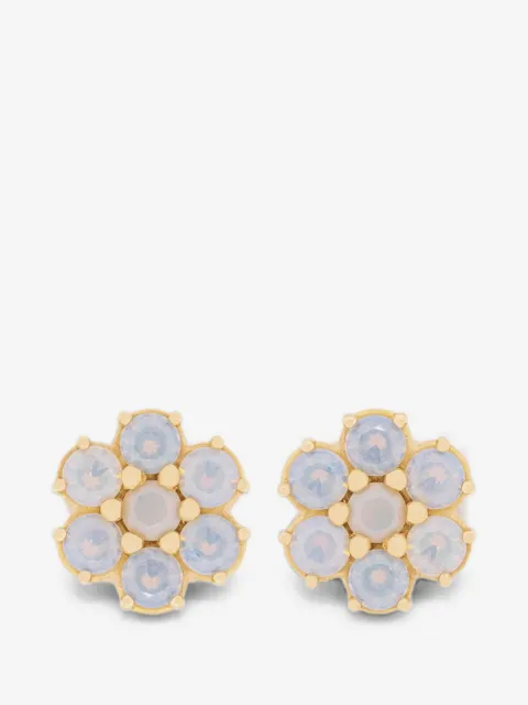 Hatton Labs floral crystal-embellished earrings