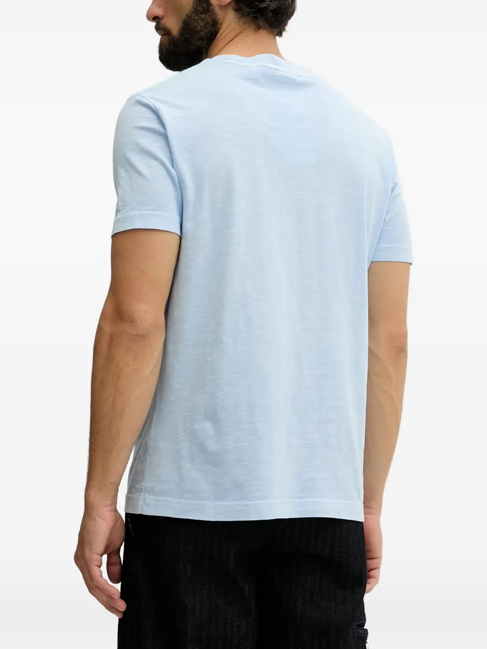Gant T-shirt met geborduurd logo Blauw