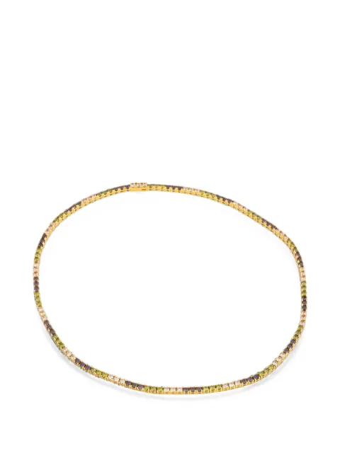 Hatton Labs crystal-embellished tennis necklace