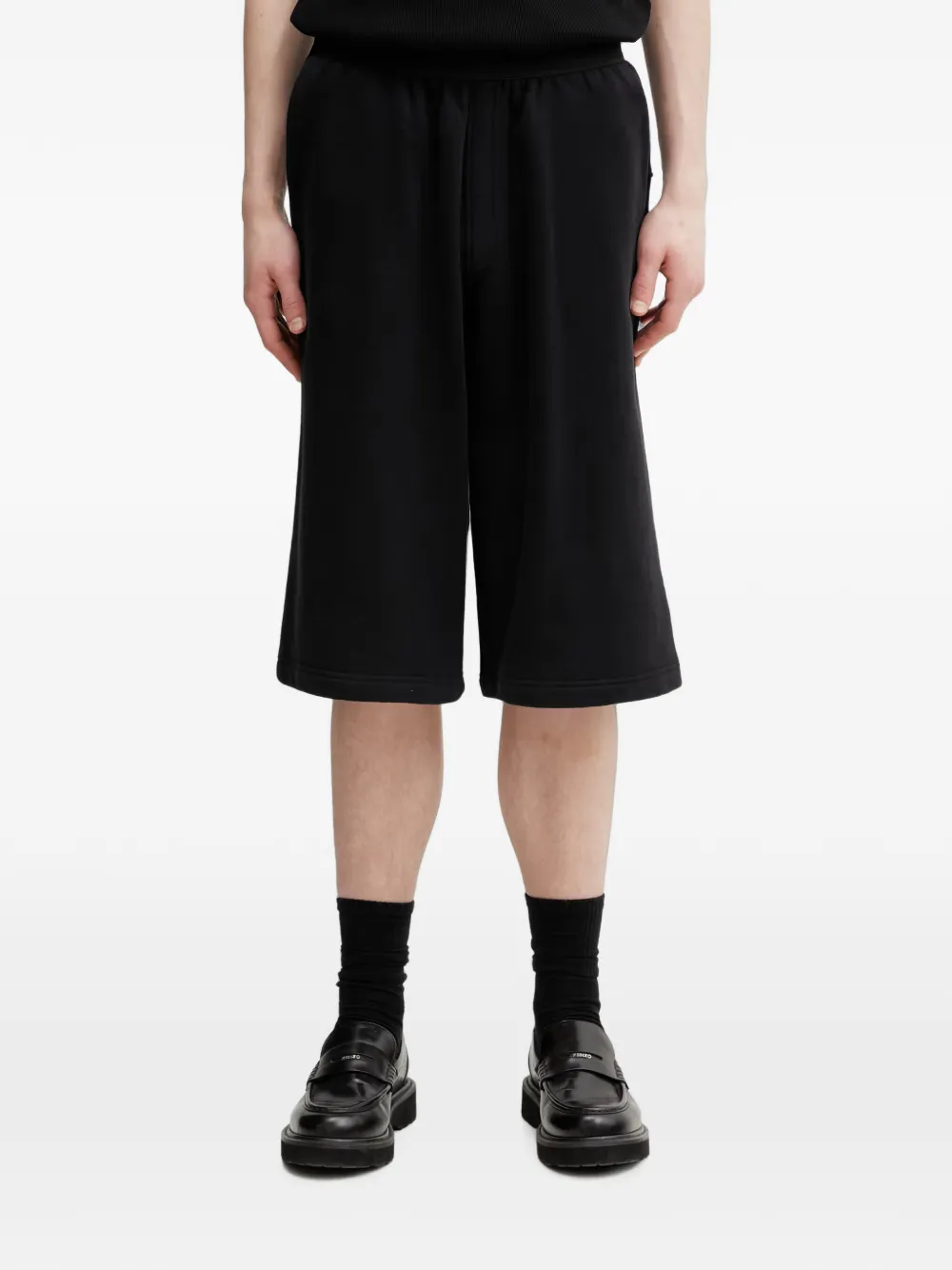HELIOT EMIL elasticated-waistband shorts - Nero