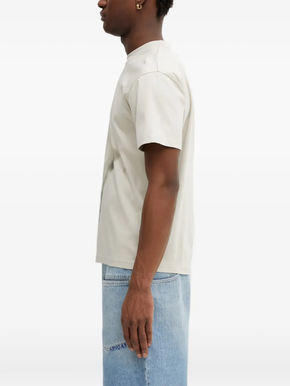 HELIOT EMIL T-shirt met grafische print Beige