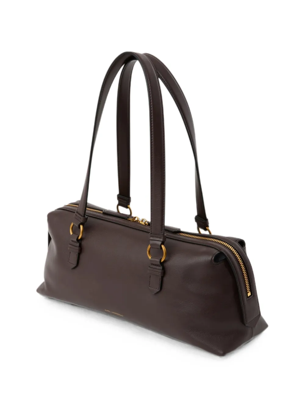 Karl Lagerfeld Medium K Autograph bowlingtas Bruin