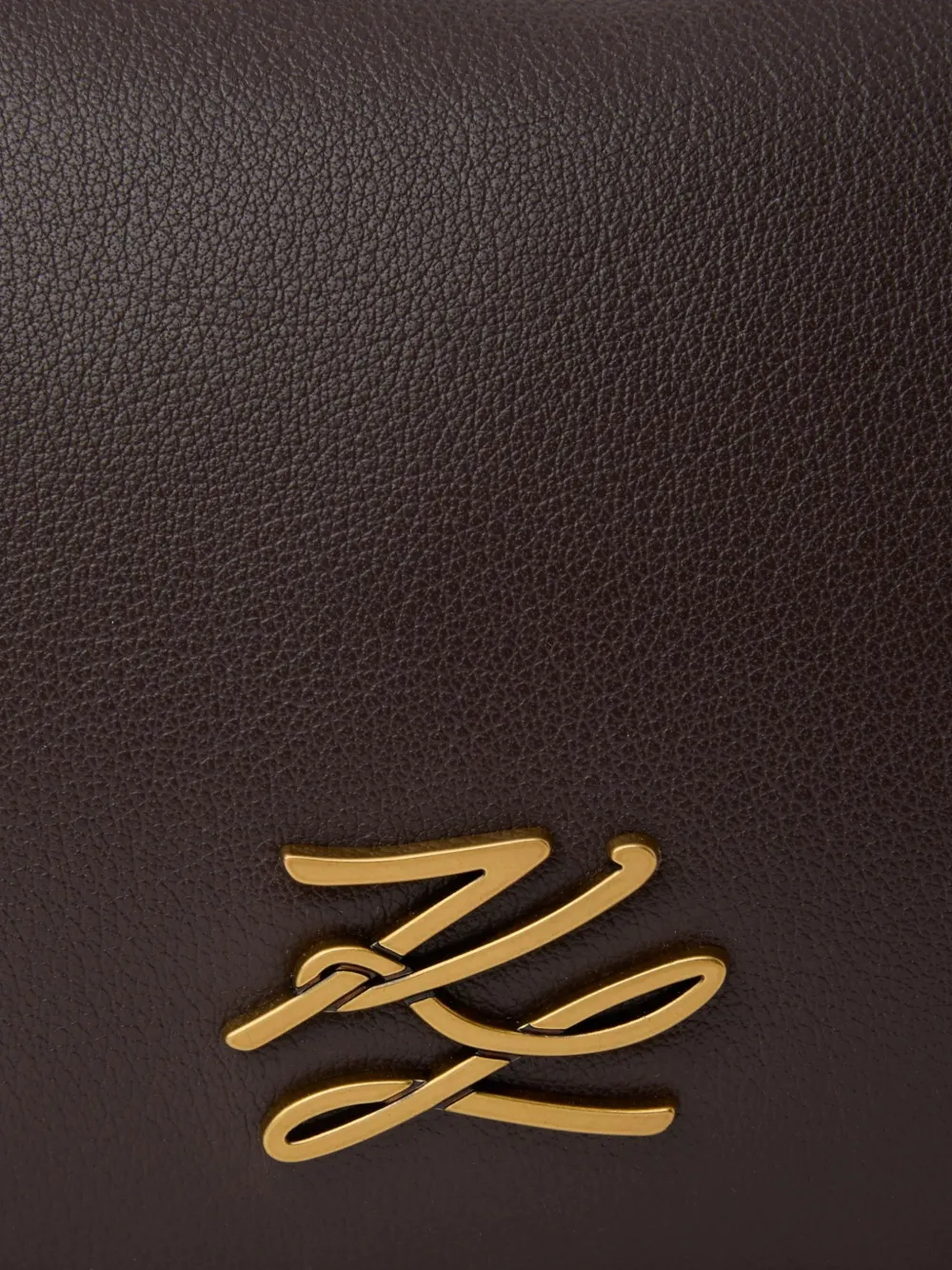 Karl Lagerfeld Medium K Autograph bowlingtas Bruin