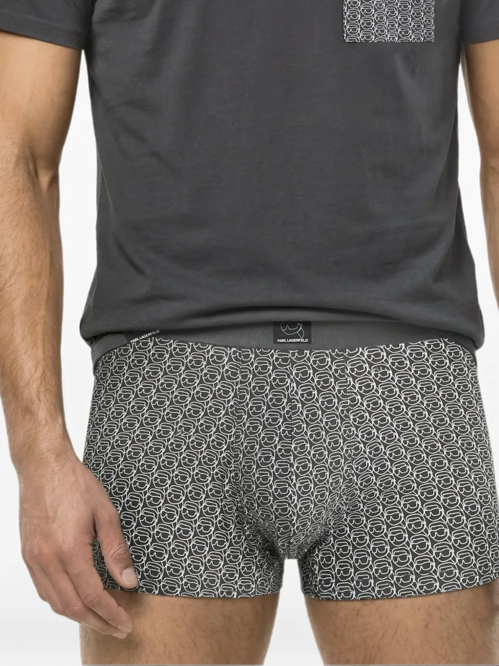 Karl Lagerfeld Ikon pyjamaset Grijs