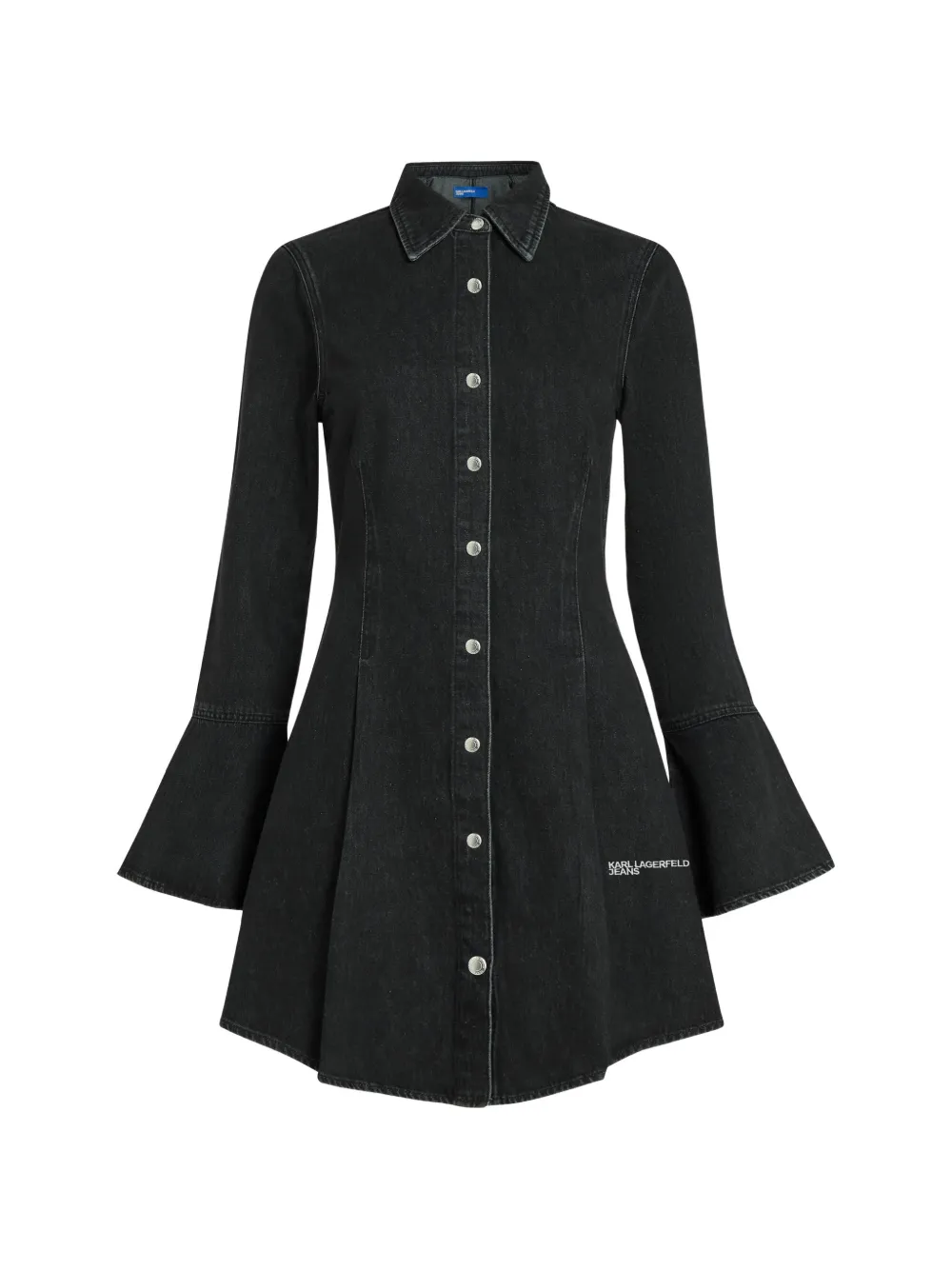 Karl Lagerfeld Jeans Kleid mit weitem Schnitt - Schwarz
