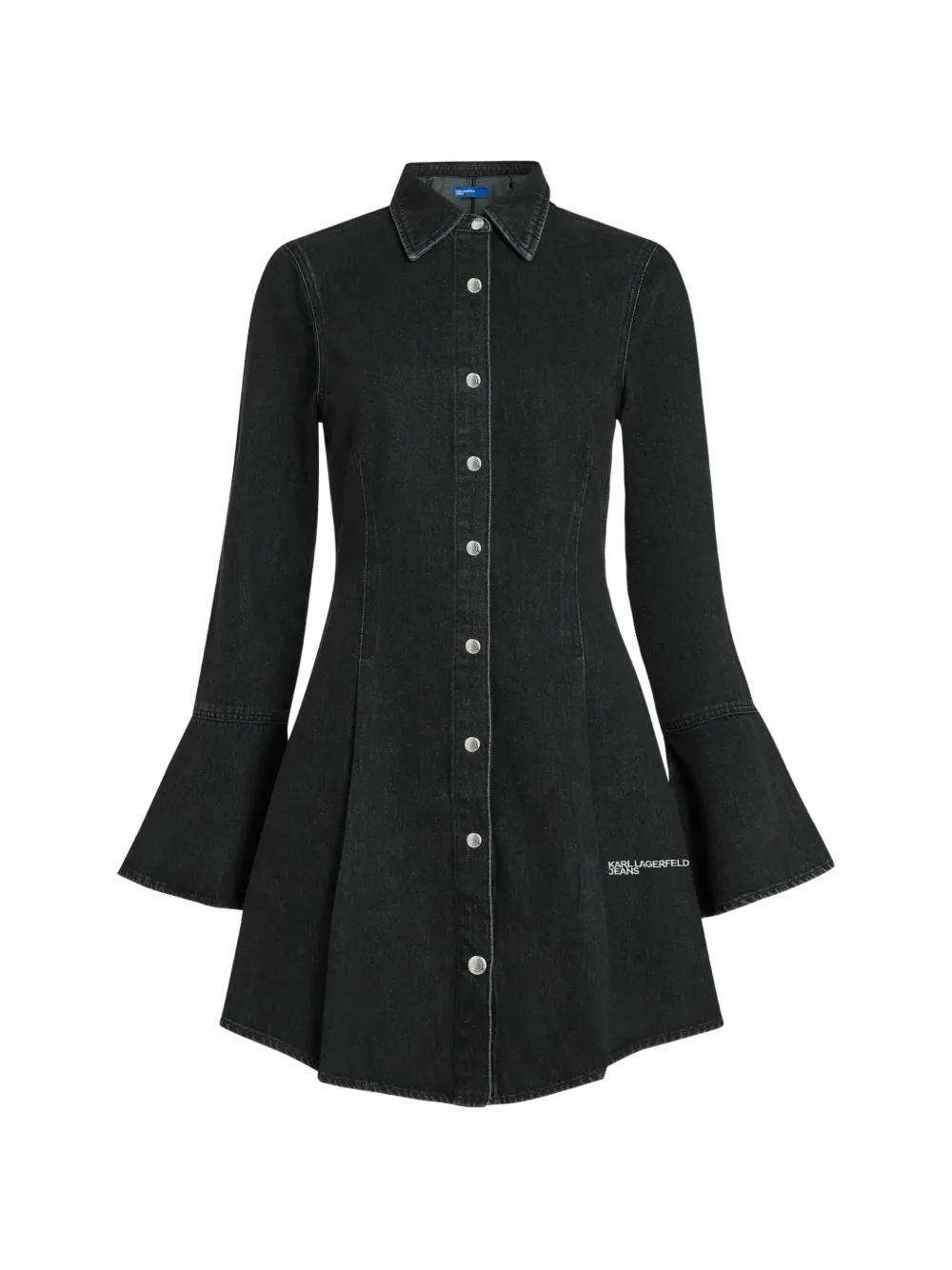 Karl Lagerfeld Jeans Kleid mit weitem Schnitt - Schwarz