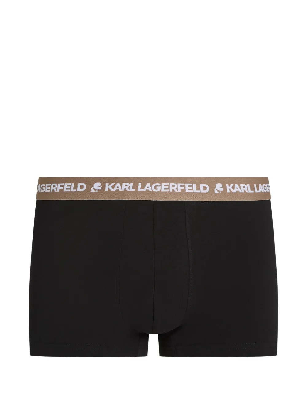 Karl Lagerfeld Vijf boxershorts met contrasterende tailleband Zwart
