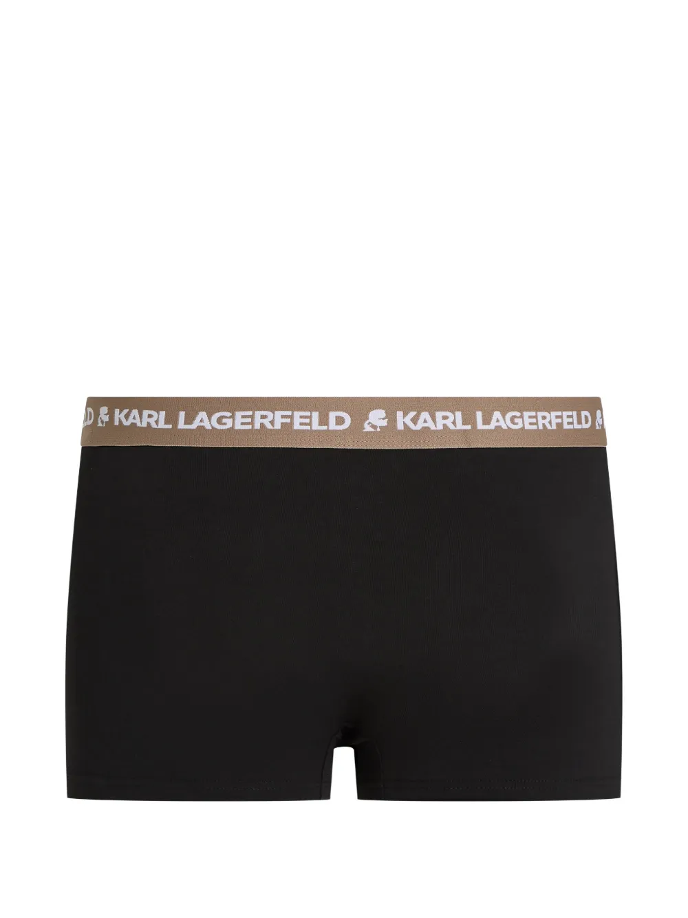 Karl Lagerfeld Vijf boxershorts met contrasterende tailleband Zwart