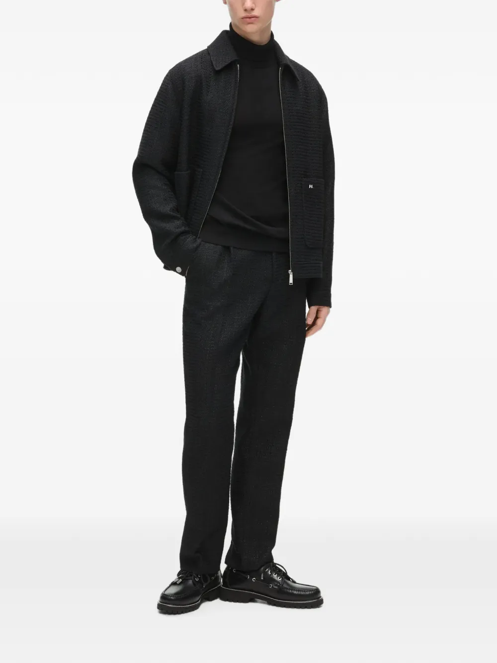 Karl Lagerfeld Bouclé broek Zwart