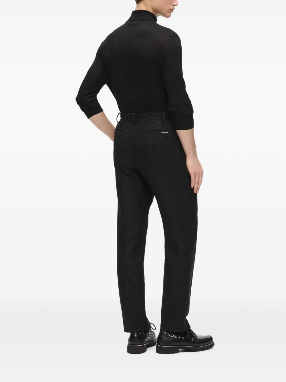 Karl Lagerfeld Bouclé broek Zwart