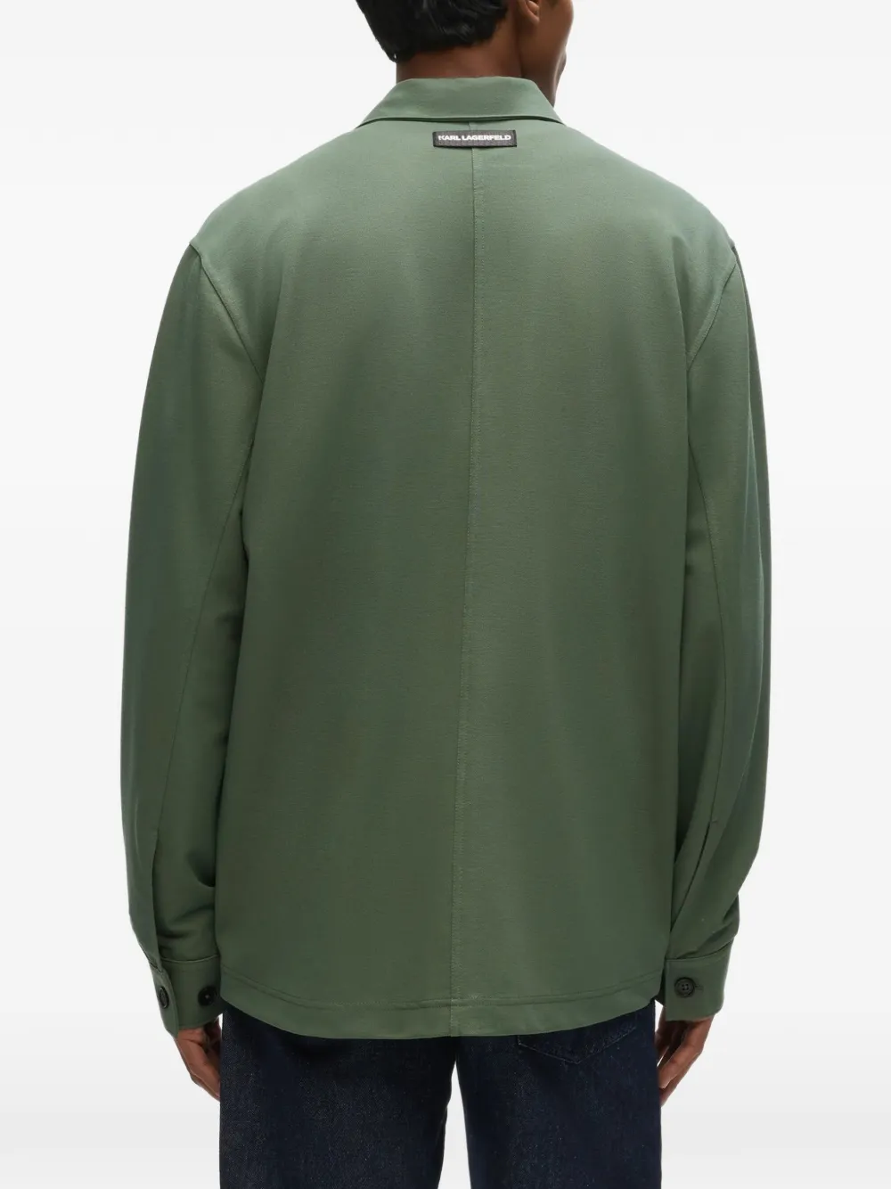 Karl Lagerfeld Shirtjack met knopen Groen