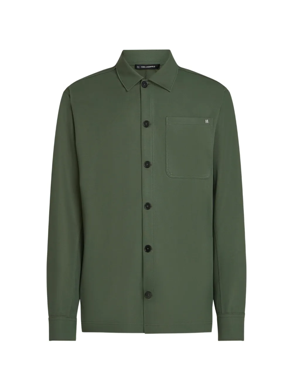 Karl Lagerfeld Shirtjack met knopen Groen