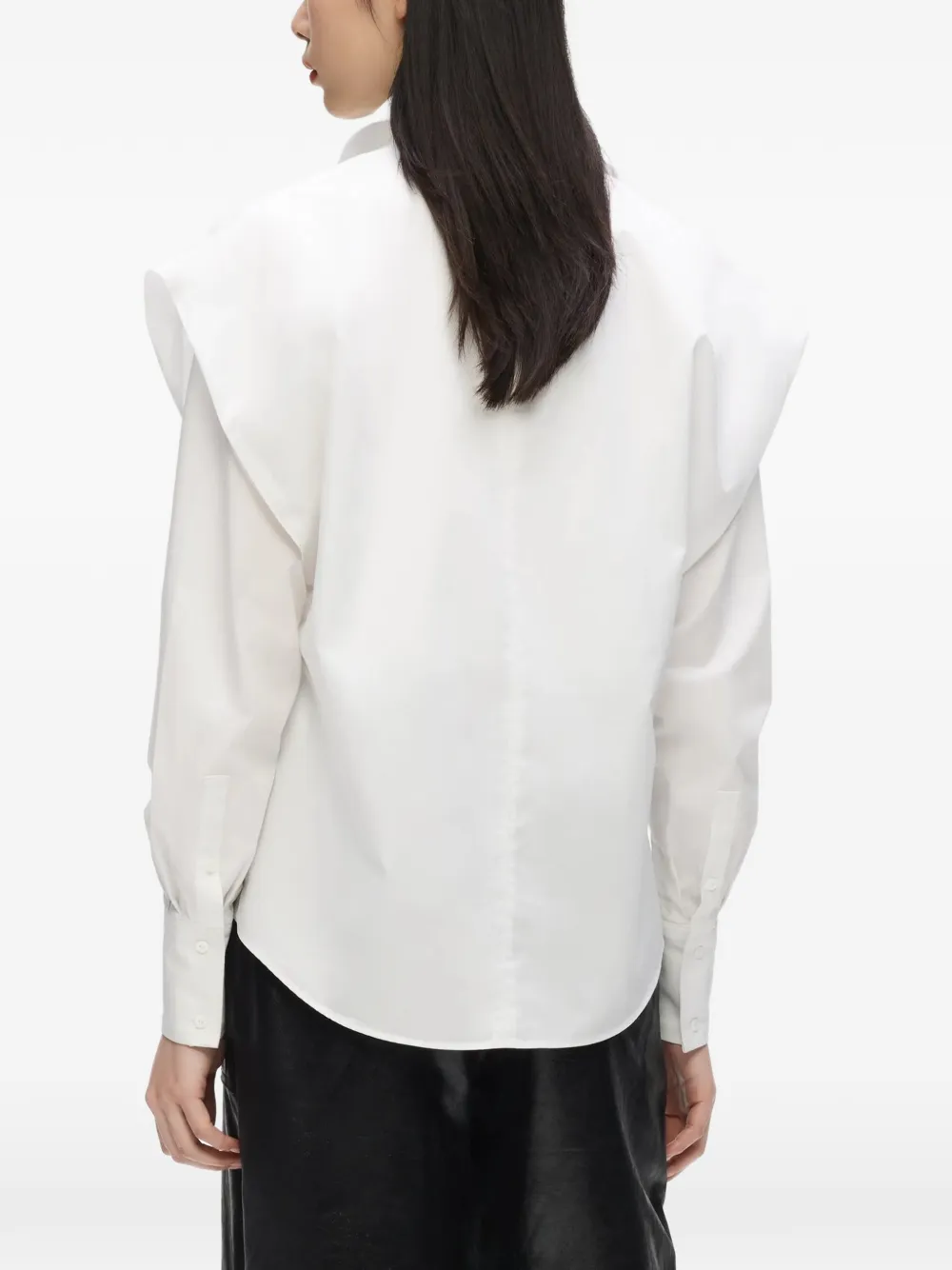 Karl Lagerfeld Blouse met schouderdetail Wit