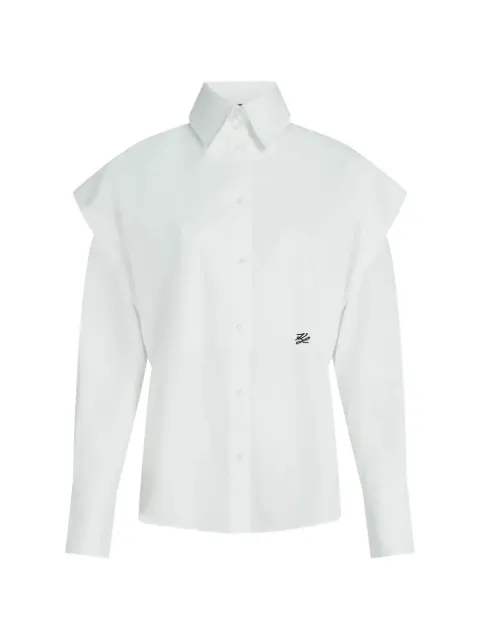 Karl Lagerfeld shoulder-detail shirt