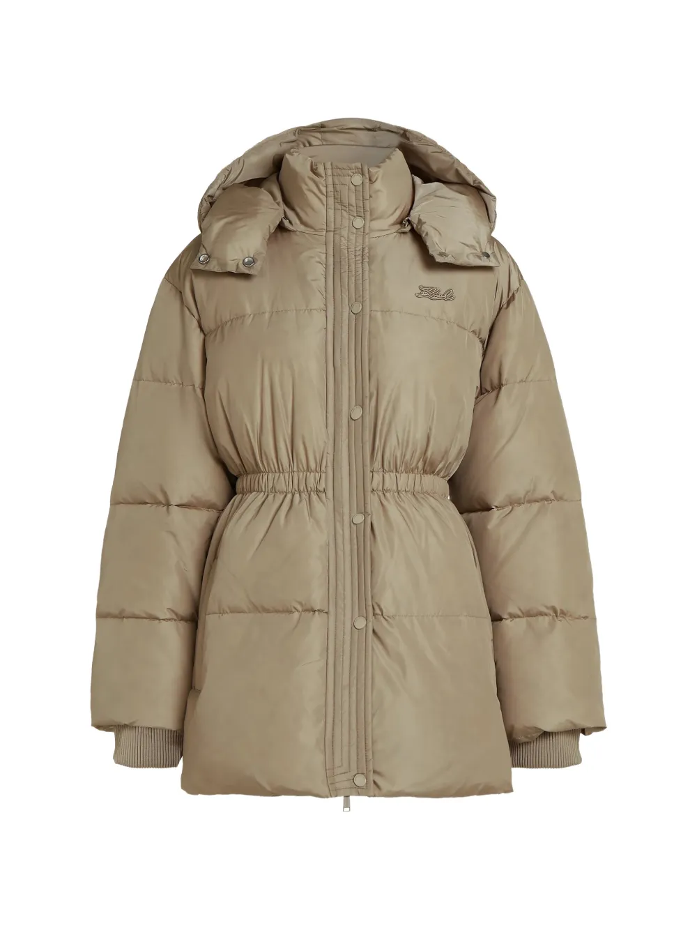 Karl Lagerfeld Gesteppte Midijacke - Nude