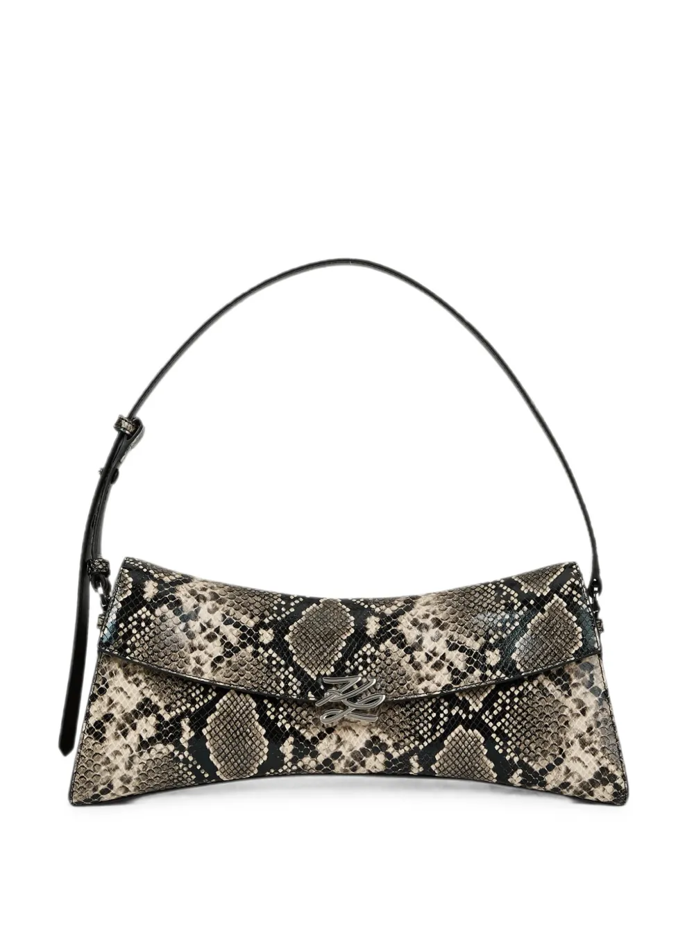 Karl Lagerfeld Borsa a spalla K/Autograph Twist allungata - Toni neutri