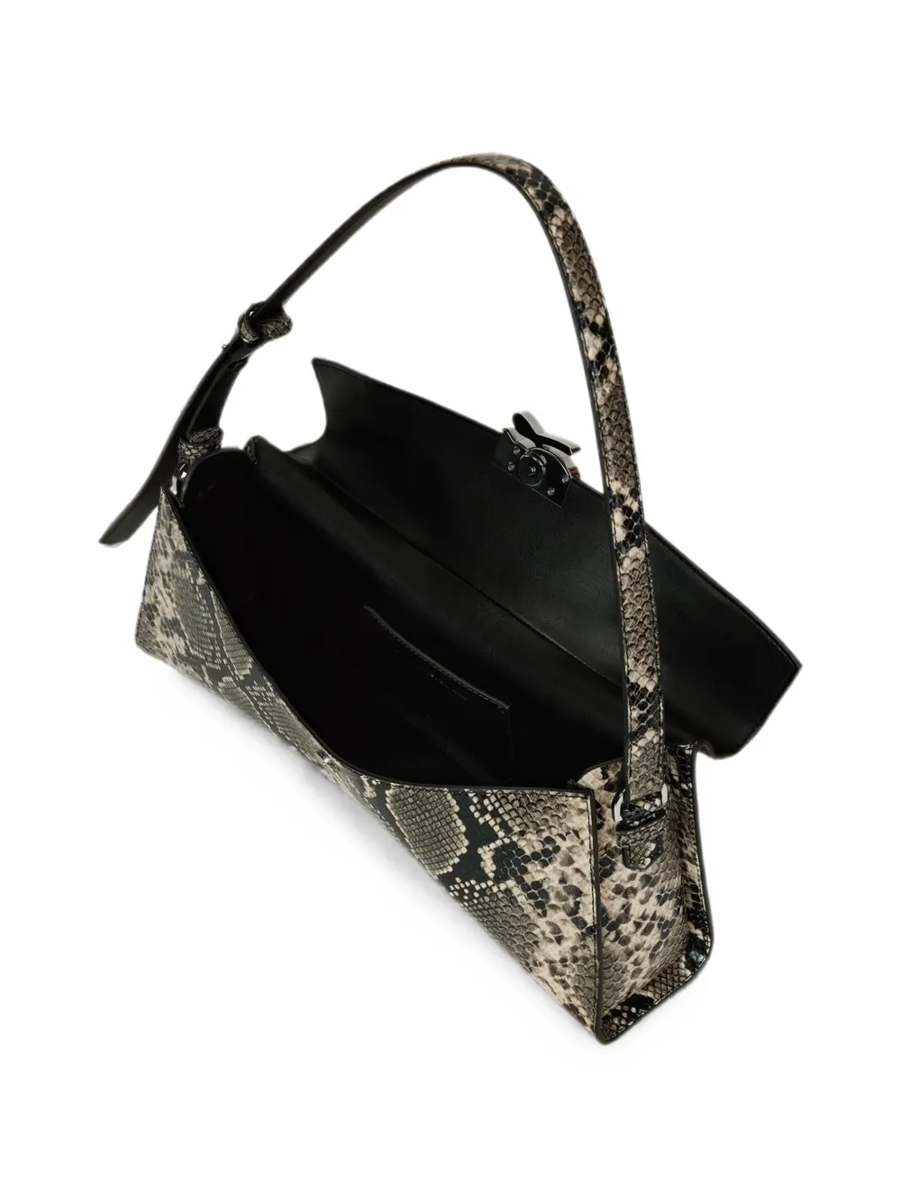 Karl Lagerfeld K Autograph Twist langwerpige schoudertas Beige