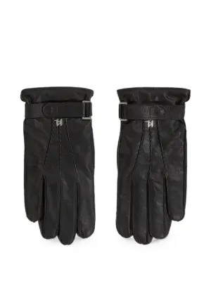 MM6 Maison Margiela Leather Gloves | Black | FARFETCH JO