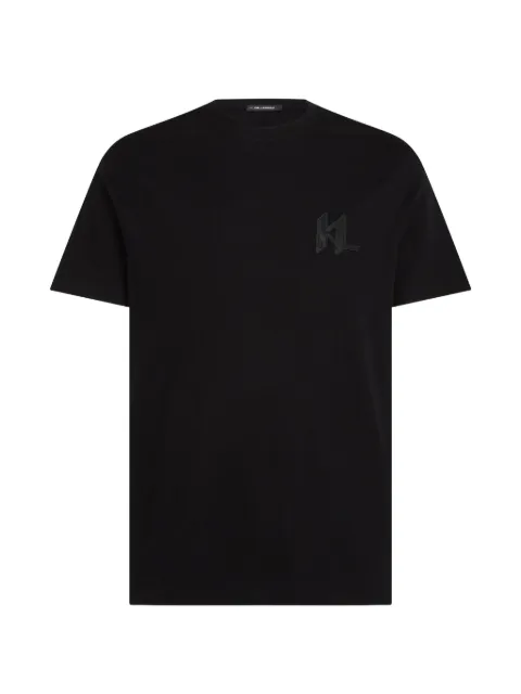 Karl Lagerfeld monogram wool-blend T-shirt