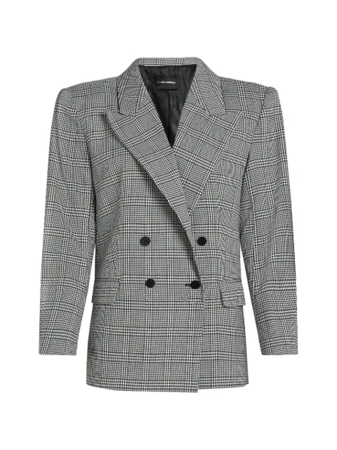 Karl Lagerfeld structured checked blazer