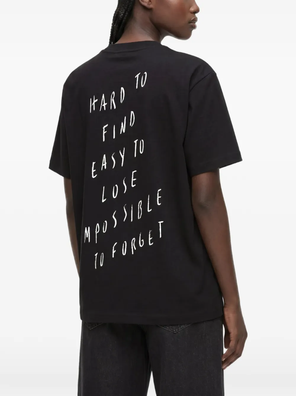 Karl Lagerfeld Jeans x Pietro Terzini ruimvallend T-shirt Zwart