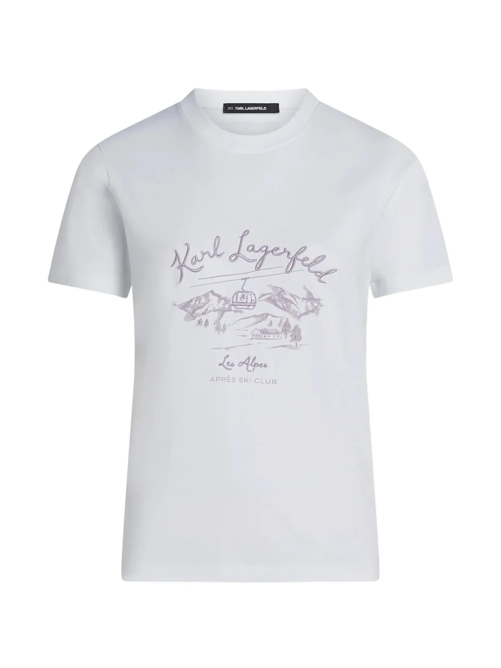 Karl Lagerfeld T-Shirt mit Rundhalsausschnitt - Weiß