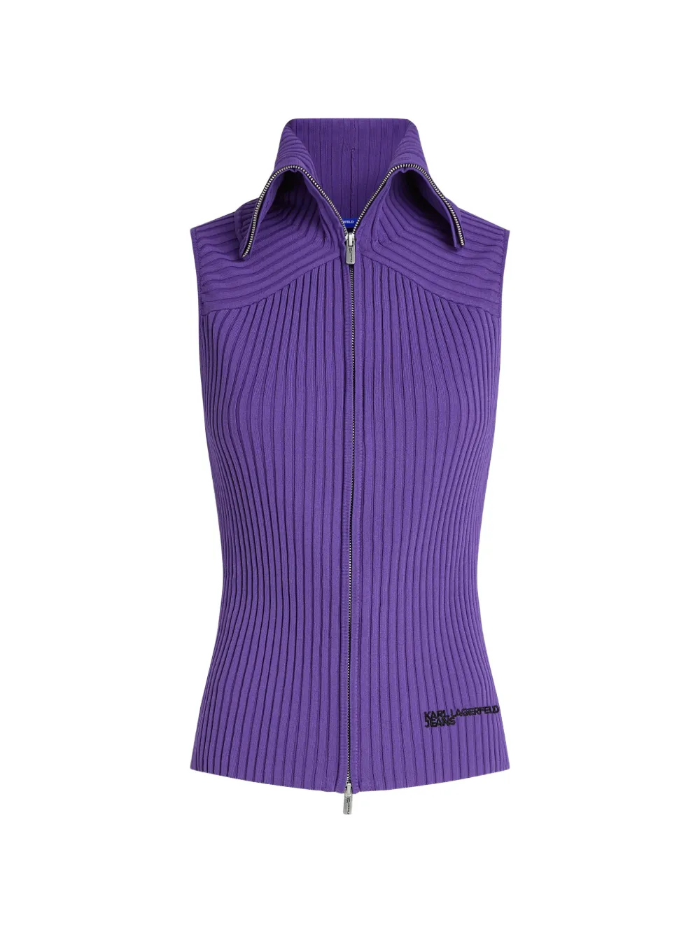Karl Lagerfeld Jeans zip knit vest - Viola