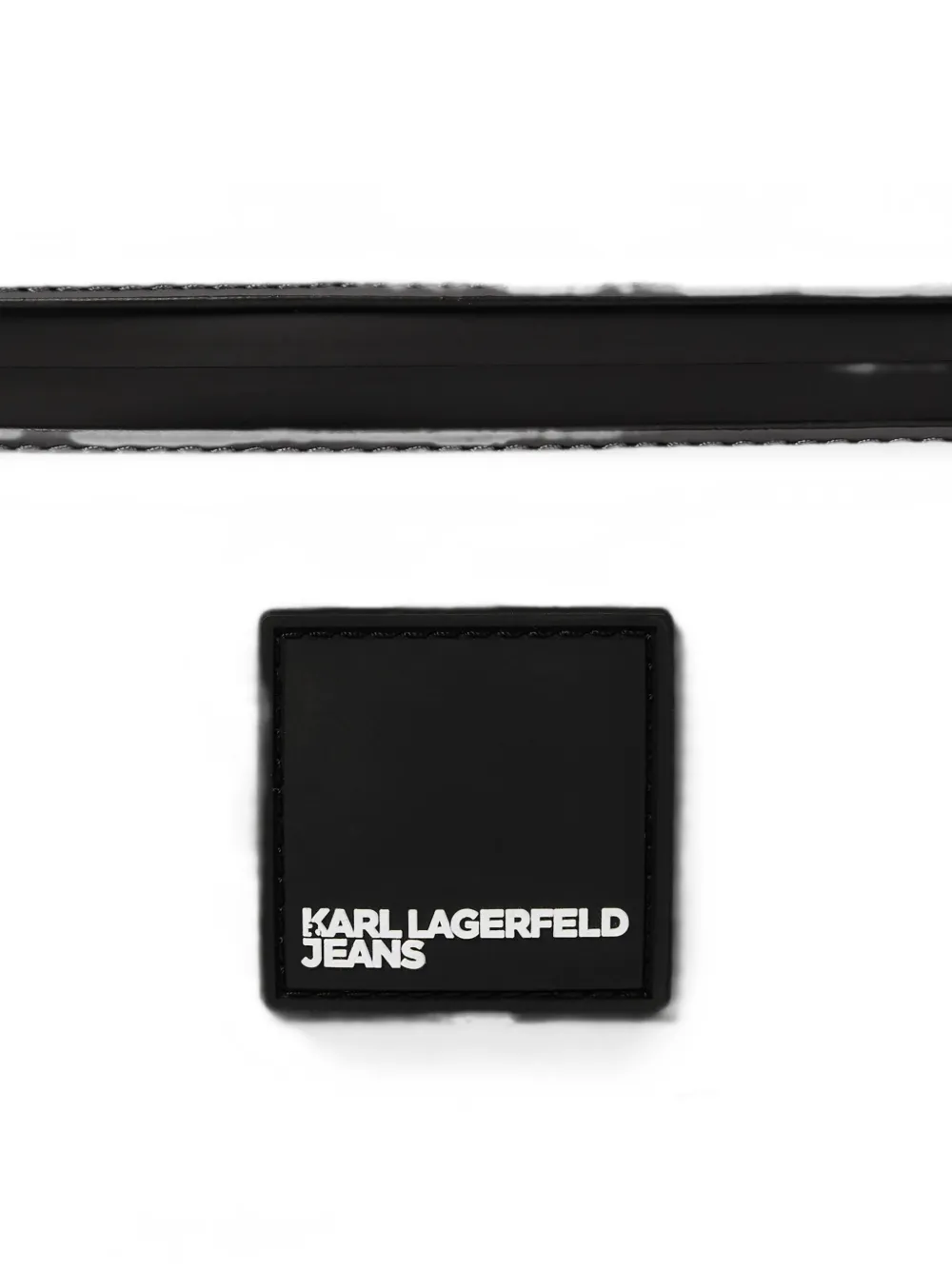 Karl Lagerfeld Jeans Gecoate crossbodytas van imitatieleer Grijs