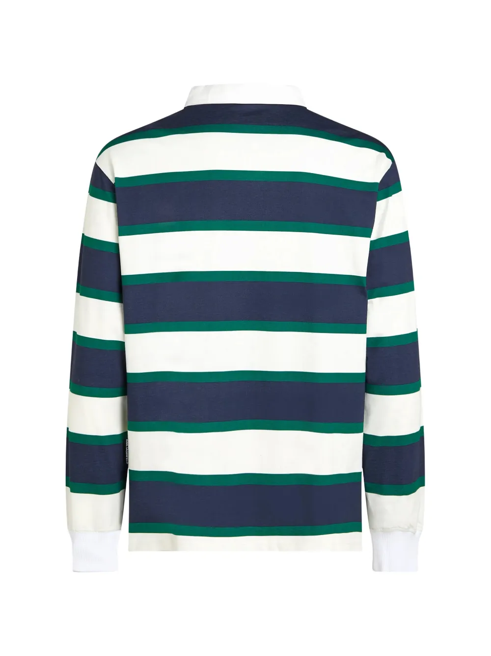 Karl Lagerfeld Ikon gestreept rugby poloshirt Wit