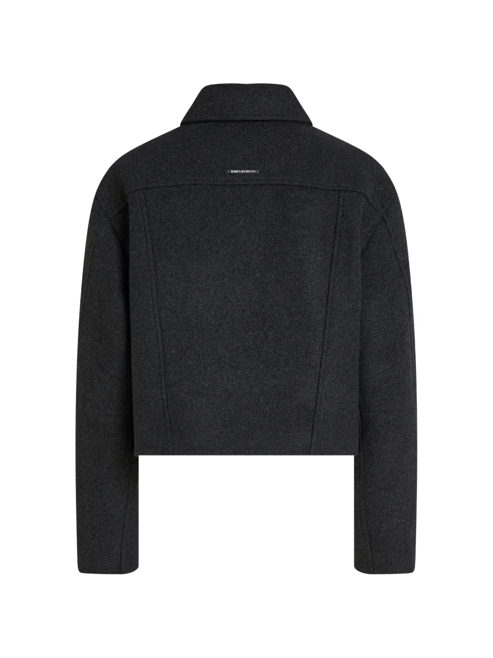 Karl Lagerfeld Bikerjack met logoplakkaat Grijs