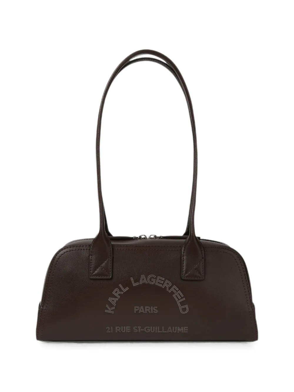 Karl Lagerfeld Kleine K/Daily Schultertasche mit Reißverschluss - Braun