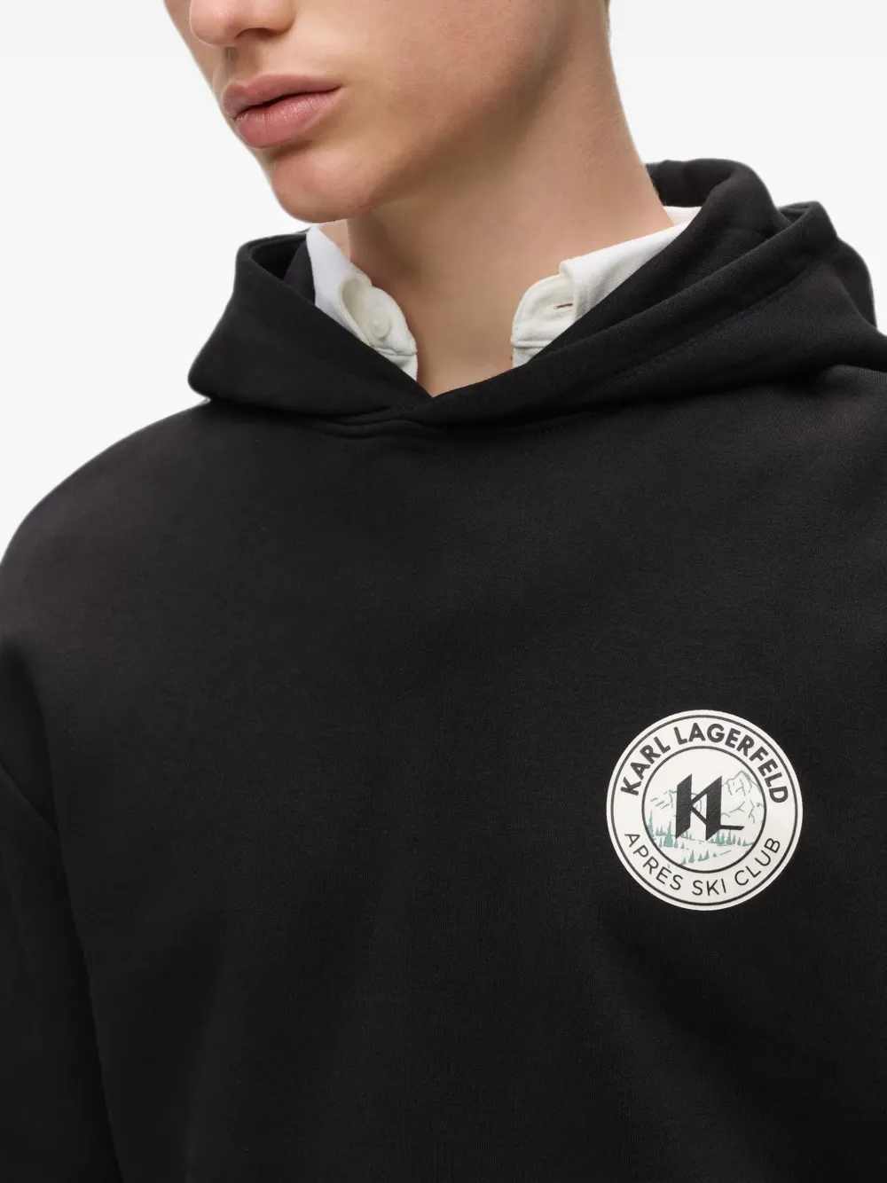 Karl Lagerfeld Après Ski Club hoodie Zwart