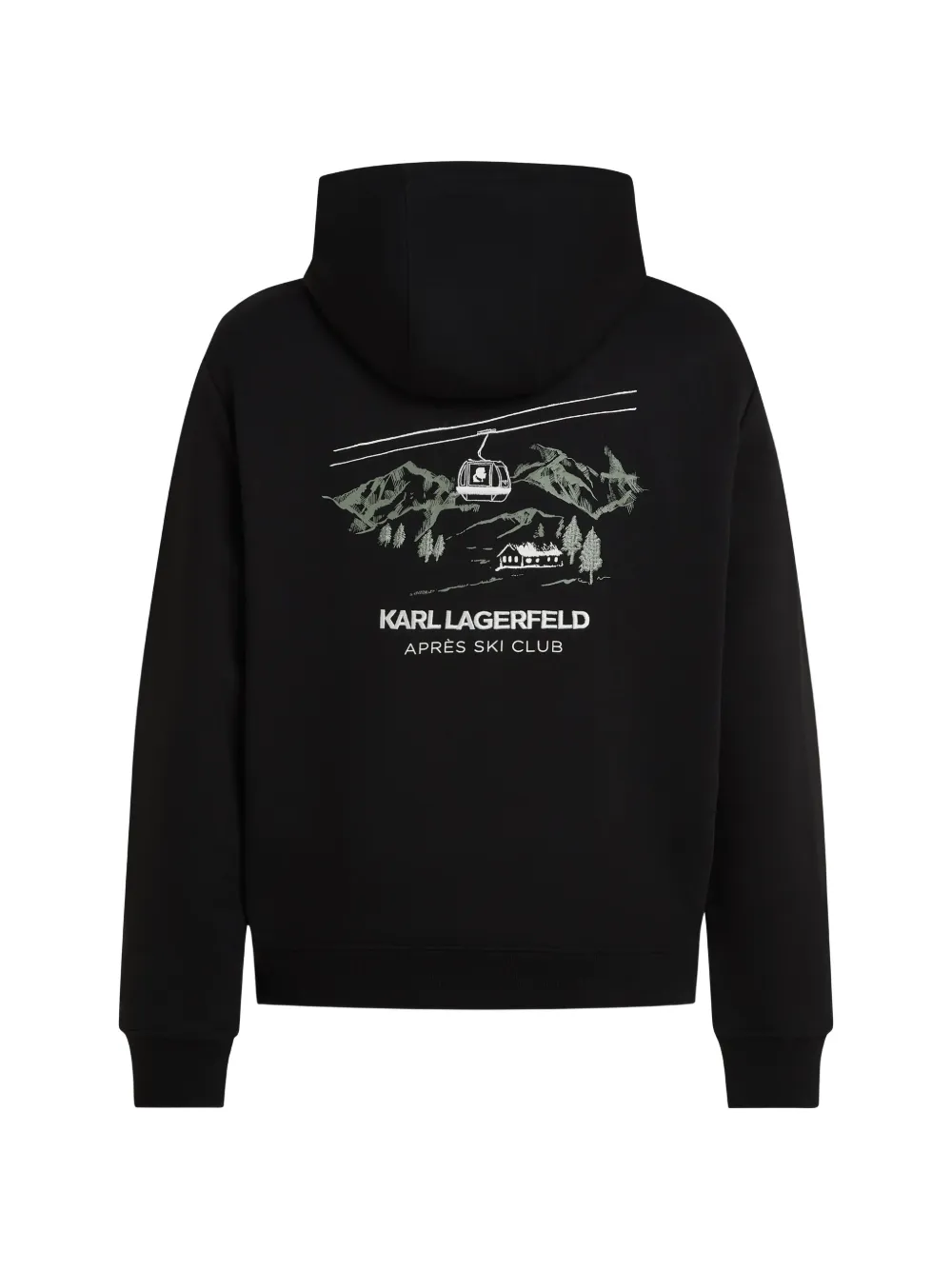 Karl Lagerfeld Après Ski Club hoodie Zwart