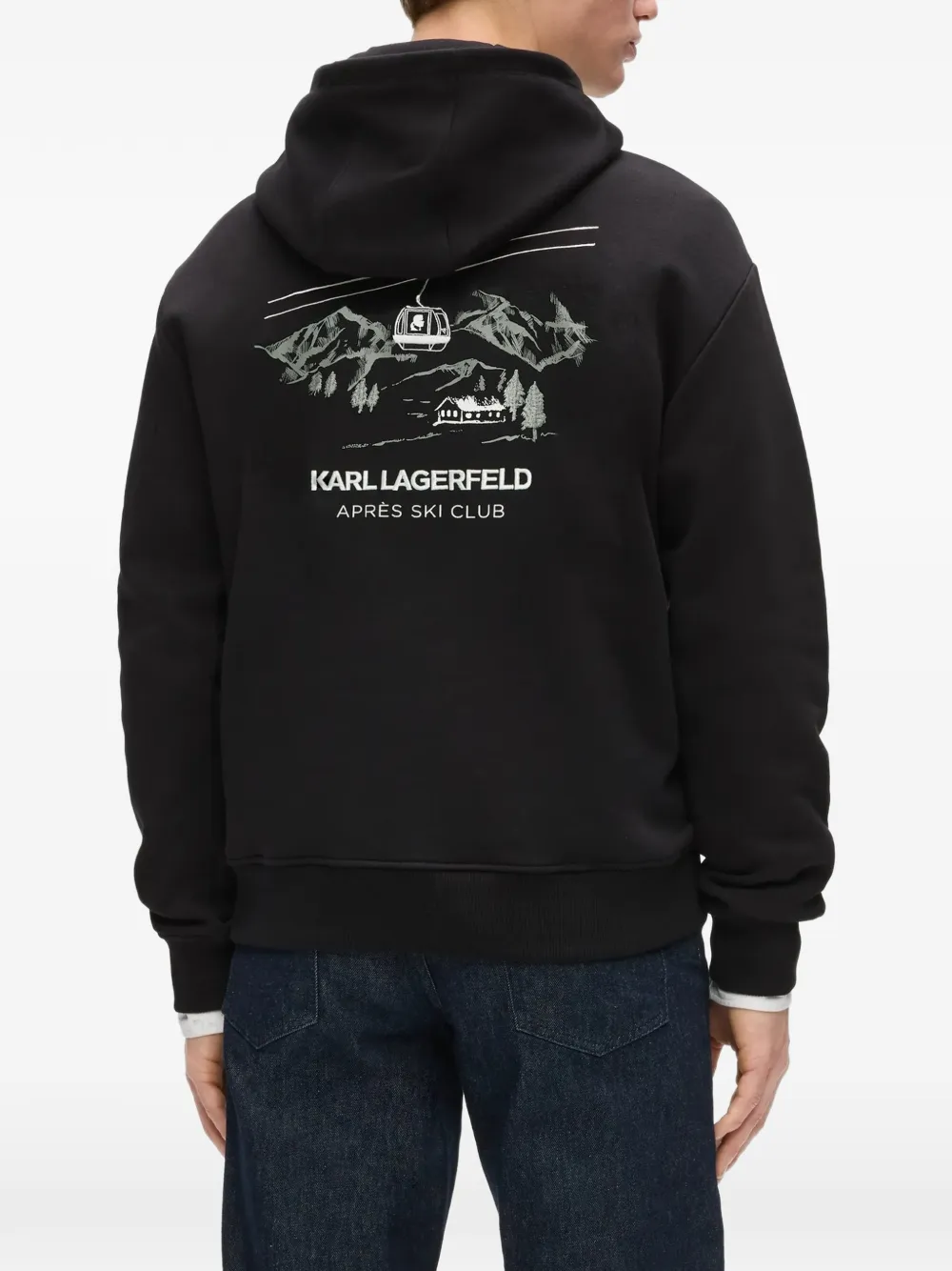 Karl Lagerfeld Après Ski Club hoodie Zwart