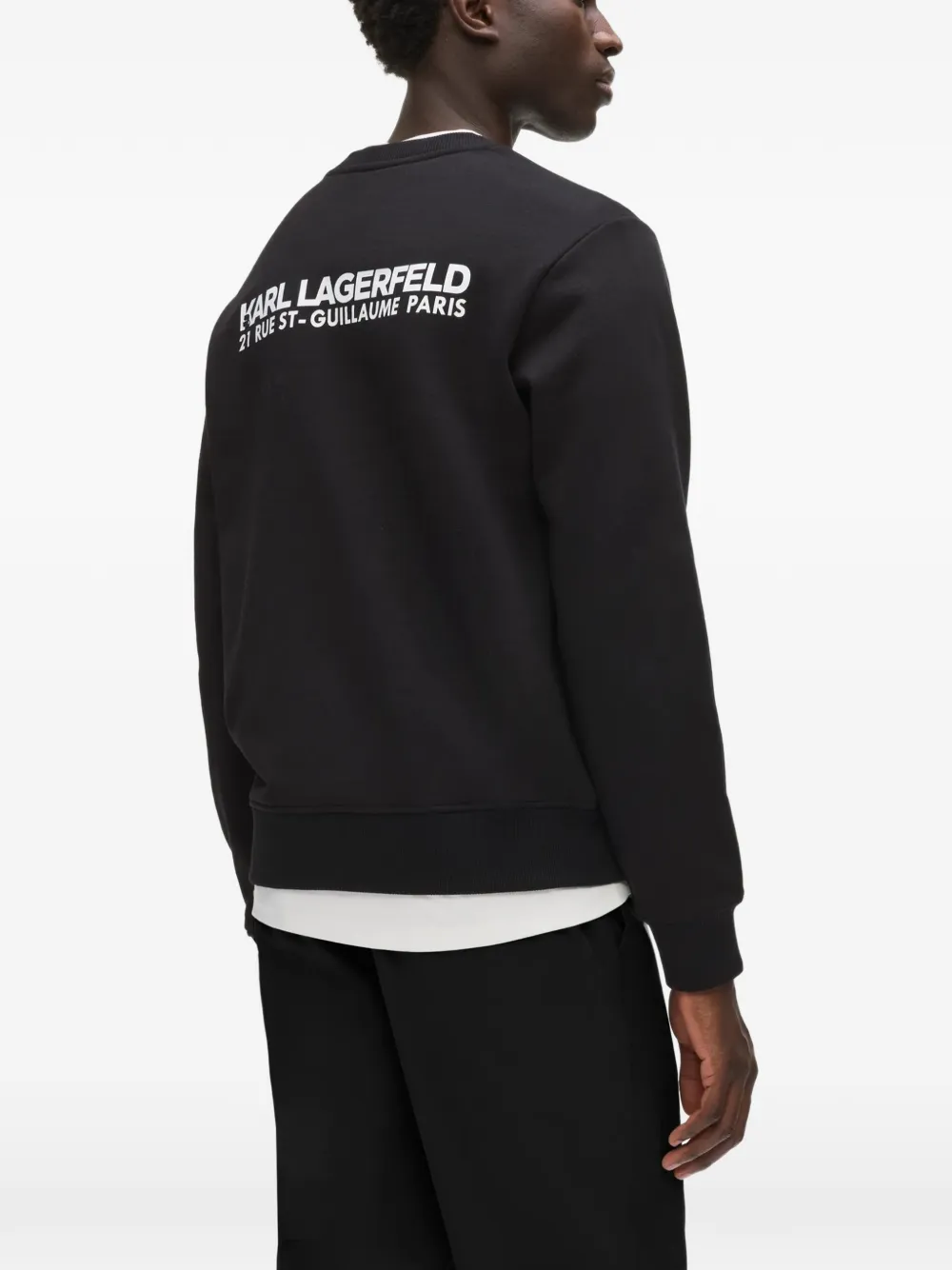 Karl Lagerfeld Rue St-Guillaume regular-fit sweater Zwart
