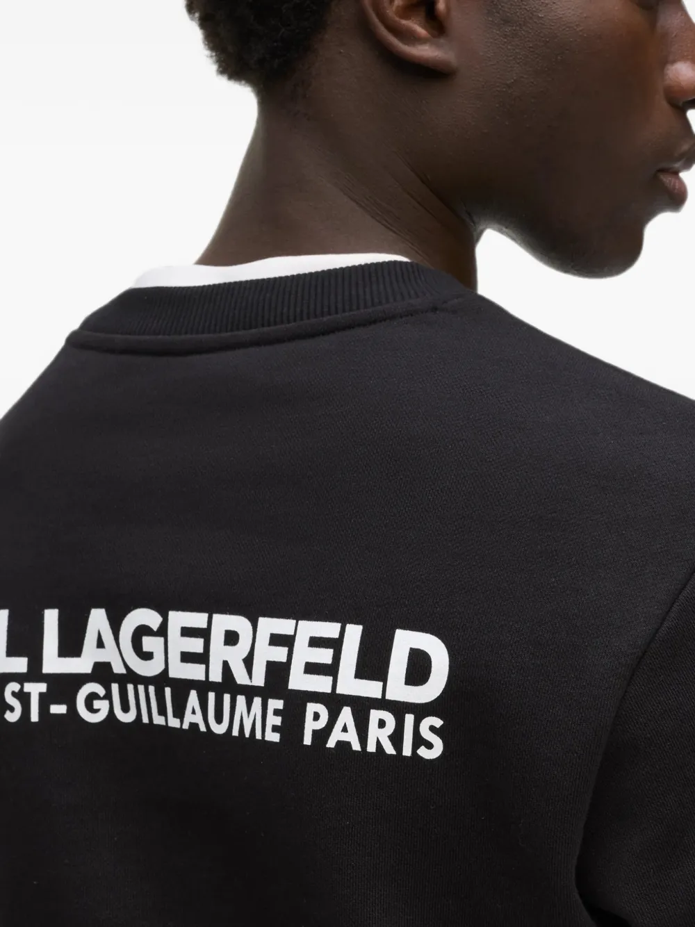 Karl Lagerfeld Rue St-Guillaume regular-fit sweater Zwart