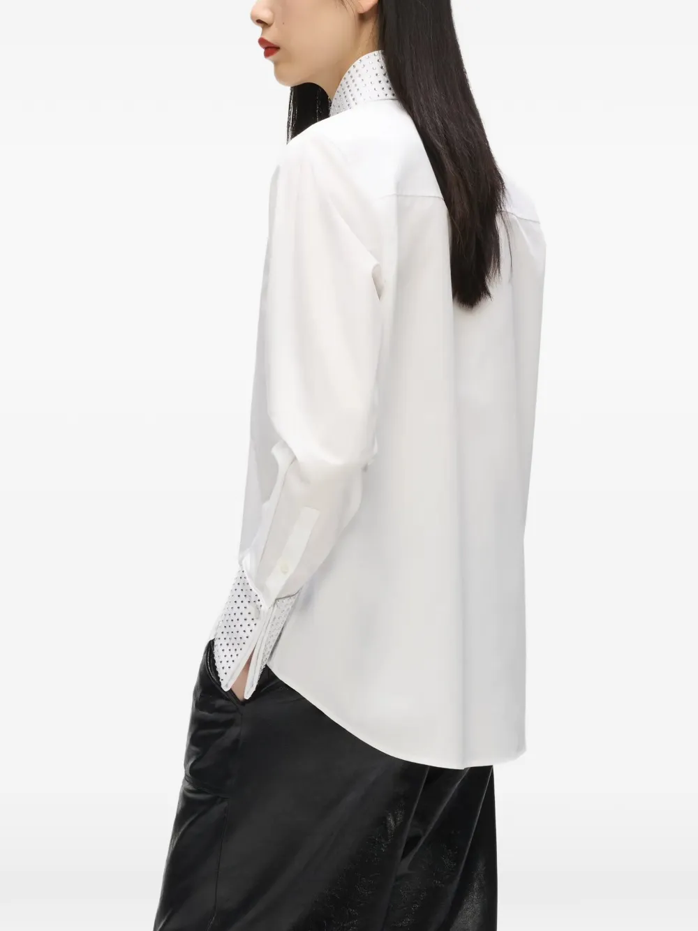 Karl Lagerfeld Blouse met stras Wit
