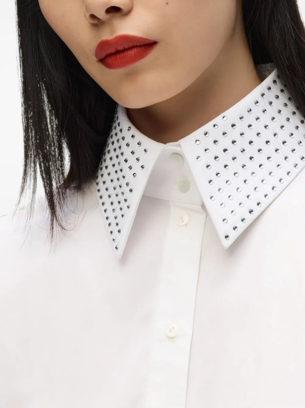 Karl Lagerfeld Blouse met stras Wit