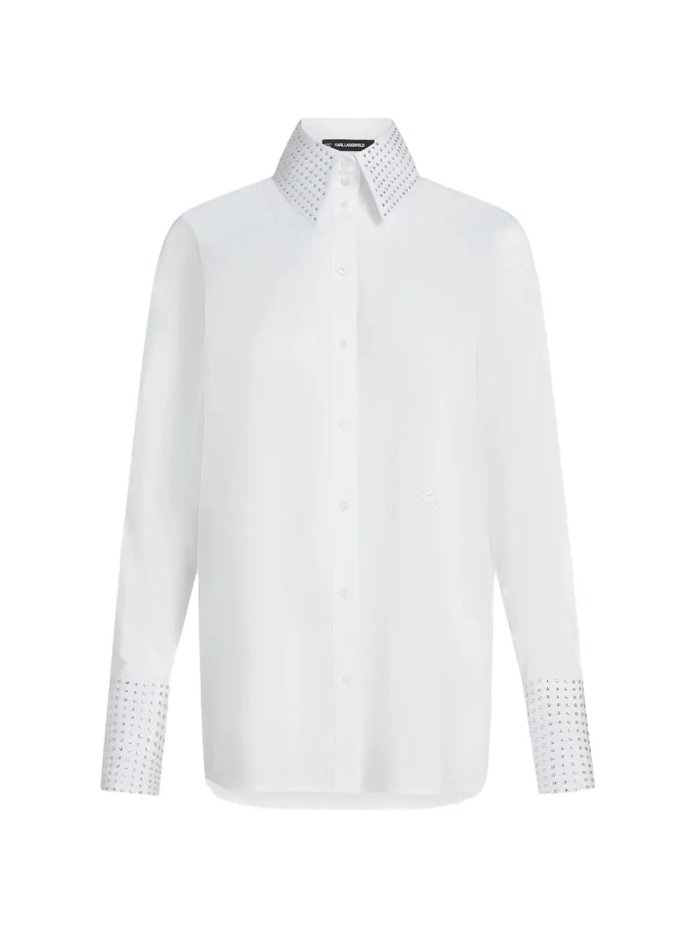 Karl Lagerfeld Blouse met stras Wit