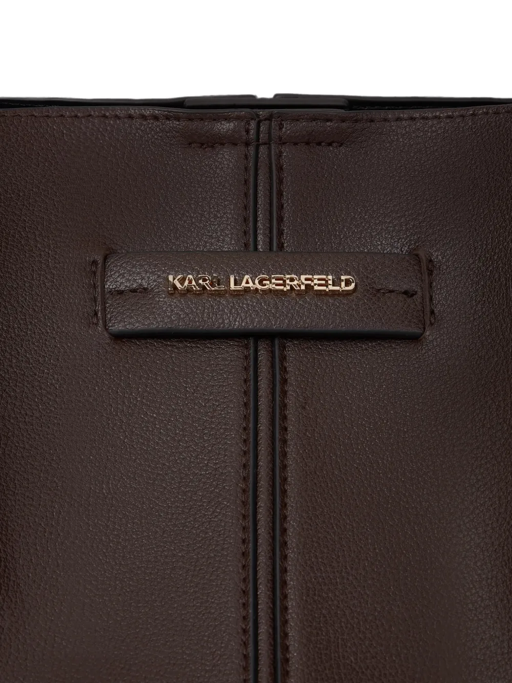 Karl Lagerfeld Medium K Pierced shopper Bruin
